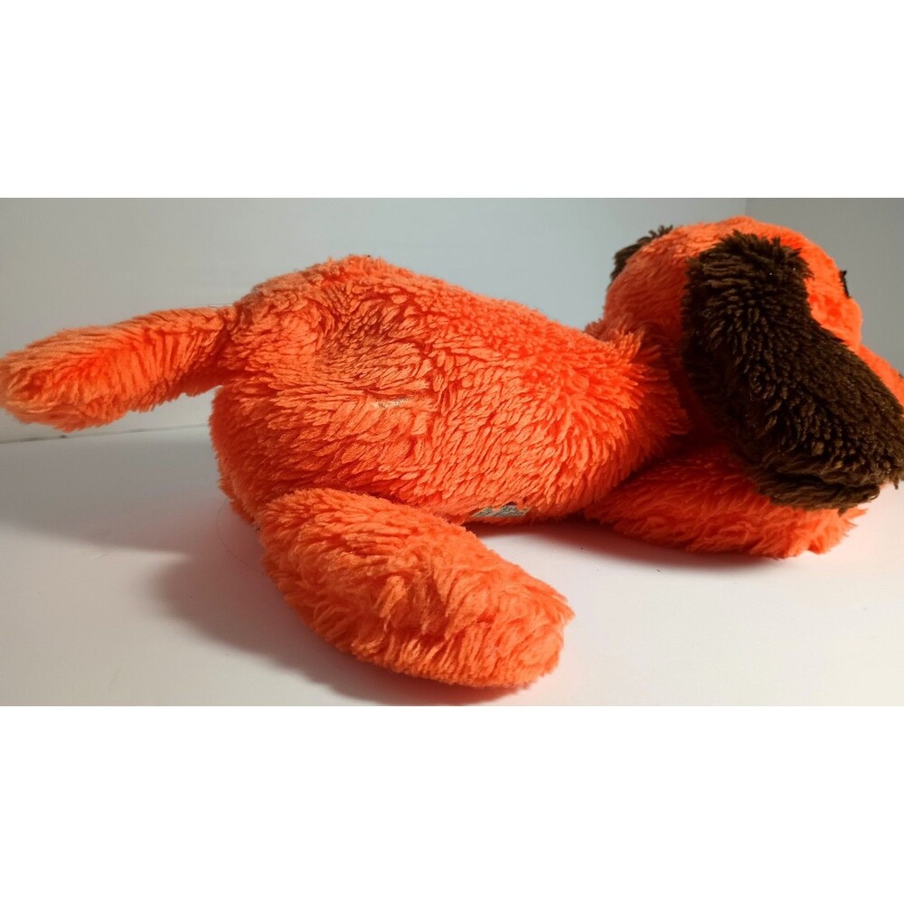 Vintage R. Dakin Rare Orange "Drooper" Puppy Dog Plush ~ Nut Shell Filling Korea - Picture 5 of 7